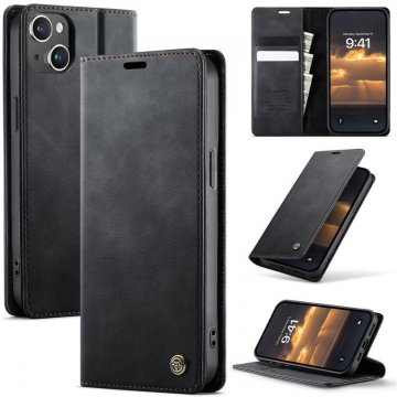 CaseMe iPhone 13 Magnetic Wallet Case with RFID Blocking Black