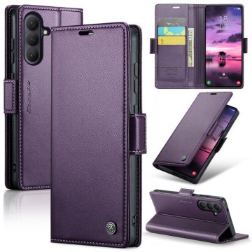 CaseMe Samsung Galaxy S26 Wallet RFID Blocking Magnetic Buckle Case Purple