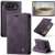CaseMe iPhone Duo Wallet Case with 2 Card Slots, RFID Blocking & Kickstand Purple