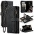 CaseMe Samsung Galaxy A37 Wallet kickstand Case with Wrist Strap Black