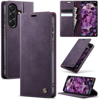 CaseMe Samsung Galaxy A37 Magnetic Wallet Case with RFID Blocking Purple
