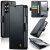 CaseMe Samsung Galaxy Z Fold7 Wallet RFID Blocking Magnetic Buckle Case Black