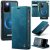 CaseMe Samsung Galaxy S20 Plus 2-in-1 Magnetic Wallet Case – Wireless Charging & RFID Blocking Blue
