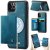 CaseMe iPhone 11 Pro 2-in-1 Detachable Magnetic Wallet Case with RFID Blocking, Card Holder & Wireless Charging Compatible - Blue