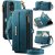 CaseMe Samsung Galaxy S25 Edge Crossbody Wallet Case with RFID Blocking & Wireless Charging Blue