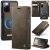 CaseMe Samsung Galaxy S20 FE 2-in-1 Magnetic Wallet Case – Wireless Charging & RFID Blocking Coffee