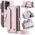 CaseMe Samsung Galaxy S26 Ultra RFID Blocking Wallet Crossbody Case with Wireless Charging Pink