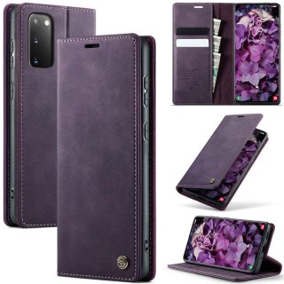 CaseMe Samsung Galaxy S20 Magnetic Wallet Case with RFID Blocking Purple