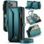 CaseMe iPhone 17 Pro Max Wallet RFID Blocking Crossbody Case with Wireless Charging Green