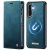 CaseMe Samsung Galaxy A17 2-in-1 Magnetic Wallet Case with RFID Blocking Blue