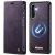 CaseMe Samsung Galaxy A17 2-in-1 Magnetic Wallet Case with RFID Blocking Purple