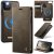 CaseMe iPhone 11 Pro 2-in-1 Magnetic Wallet Case – Wireless Charging & RFID Blocking Coffee