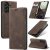 CaseMe Samsung Galaxy A27 Wallet Magnetic Suede Leather Case Coffee