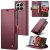 CaseMe Xiaomi 15T Pro Wallet RFID Blocking Magnetic Buckle Case Red