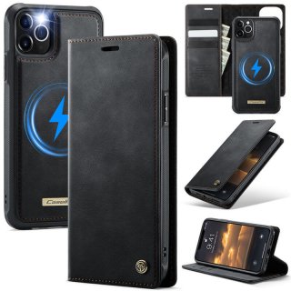 CaseMe iPhone 11 Pro 2-in-1 Magnetic Wallet Case – Wireless Charging & RFID Blocking Black