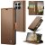 CaseMe Xiaomi 15T Pro Wallet RFID Blocking Magnetic Buckle Case Brown