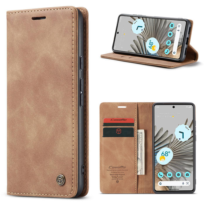 CaseMe Google Pixel 7 Pro Wallet Kickstand Magnetic Flip Case