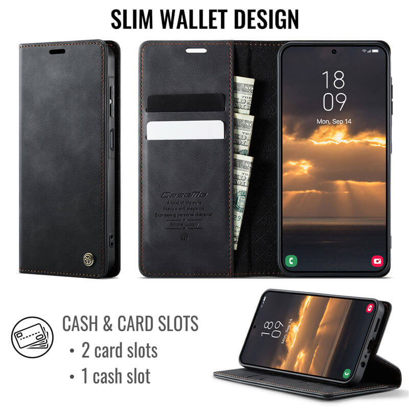 CaseMe Samsung Galaxy A07 4G/A06 4G/5G Magnetic Wallet Case with RFID Blocking