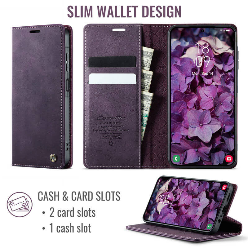 CaseMe Samsung Galaxy A07 4G/A06 4G/5G Magnetic Wallet Case with RFID Blocking