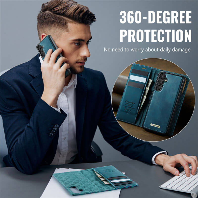 CaseMe Samsung Galaxy A15 2-in-1 Magnetic Wallet Case
