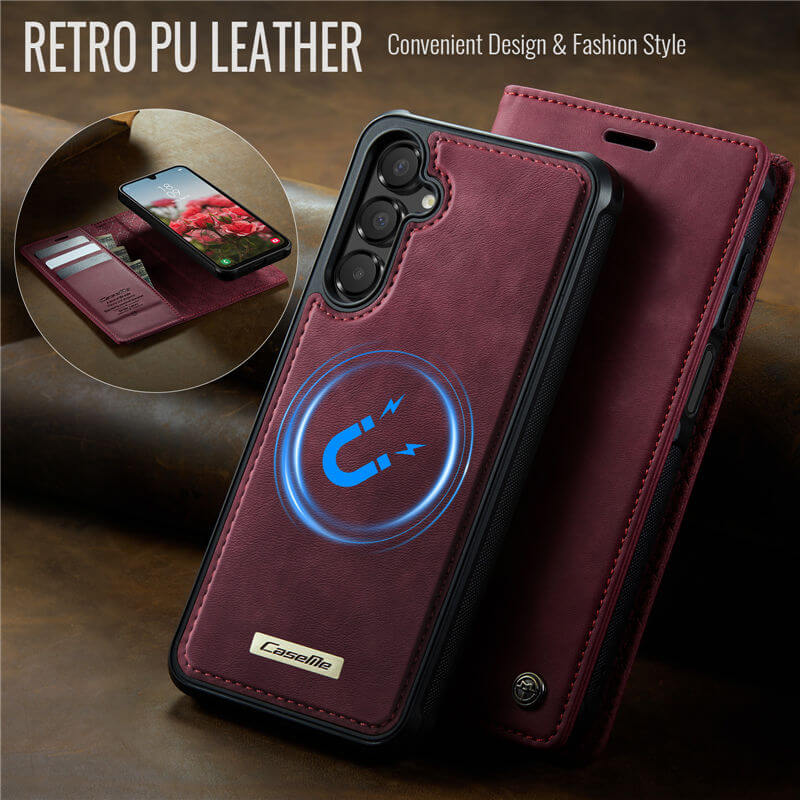 CaseMe Samsung Galaxy A16 5G 2-in-1 Magnetic Wallet Case