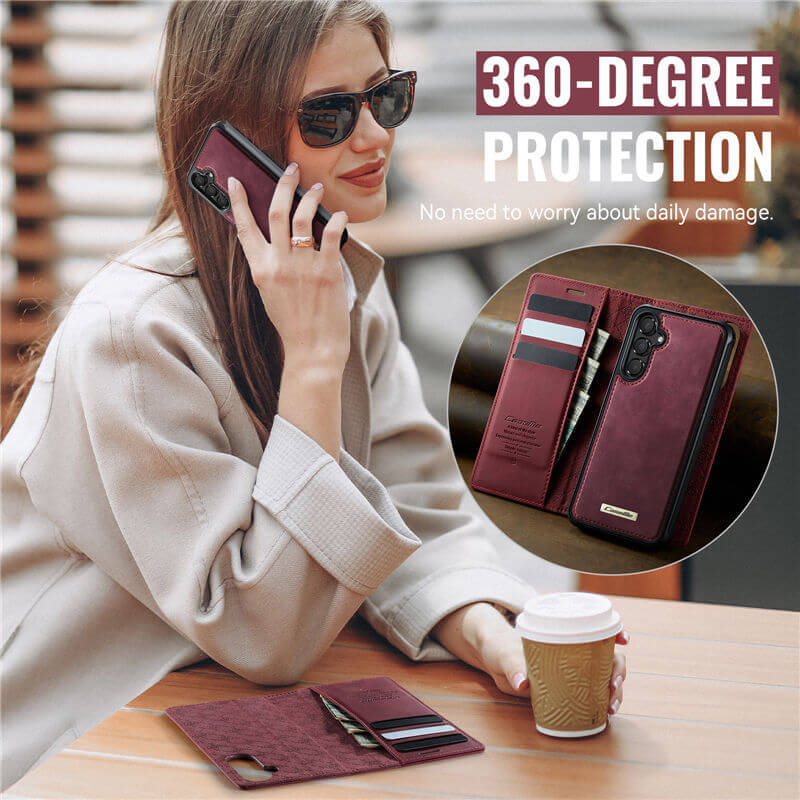 CaseMe Samsung Galaxy A16 5G 2-in-1 Magnetic Wallet Case