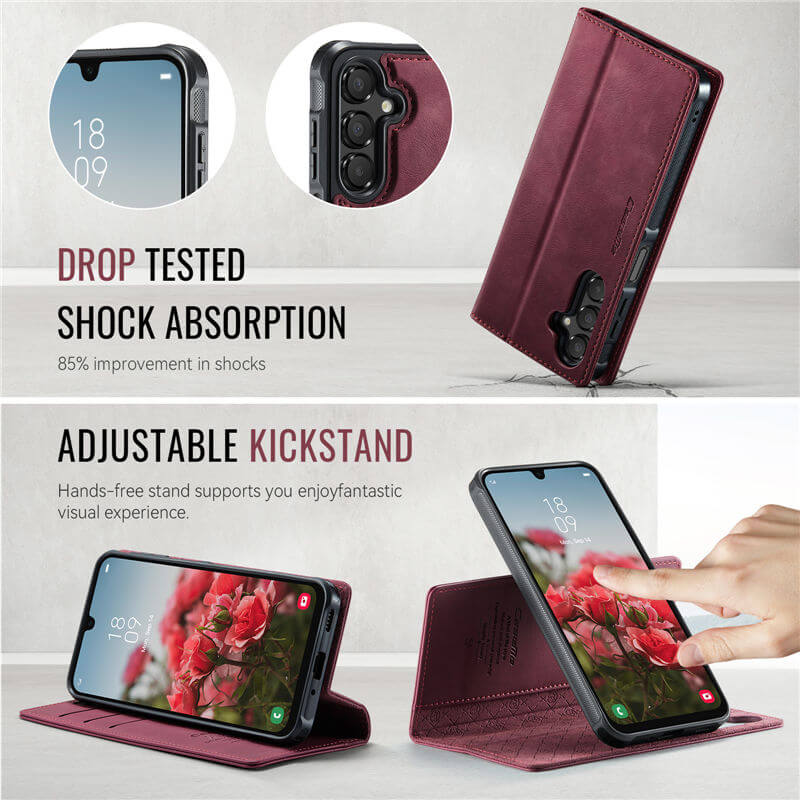 CaseMe Samsung Galaxy A16 5G 2-in-1 Magnetic Wallet Case