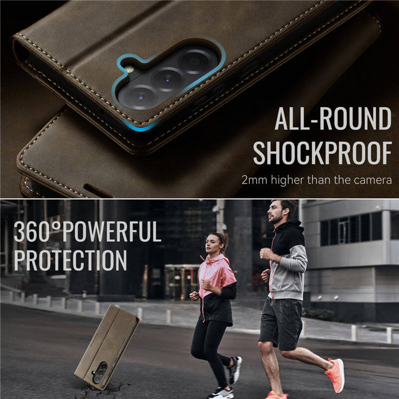 CaseMe Samsung Galaxy A17 Magnetic Wallet Case with RFID Blocking
