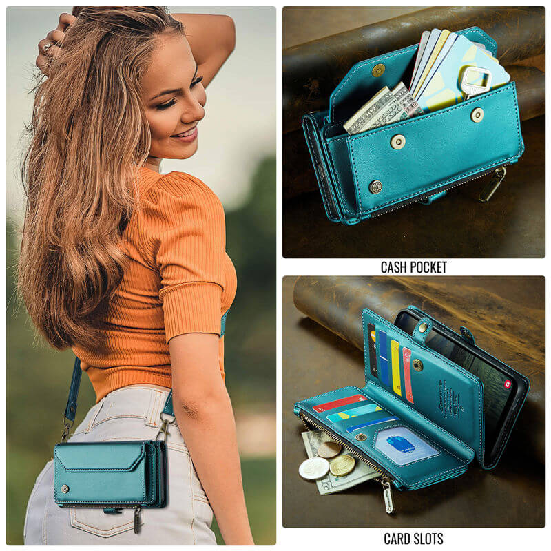 CaseMe Samsung Galaxy A17 Wallet RFID Blocking Crossbody Phone Case
