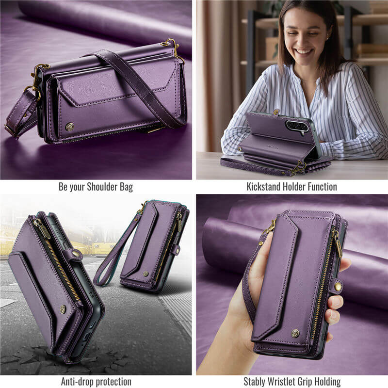 CaseMe Samsung Galaxy A17 Wallet RFID Blocking Crossbody Phone Case