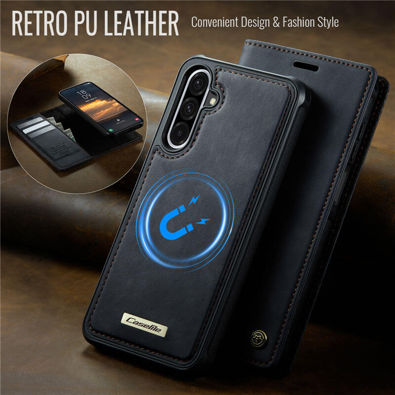 CaseMe Samsung Galaxy A17 2-in-1 Magnetic Wallet Case