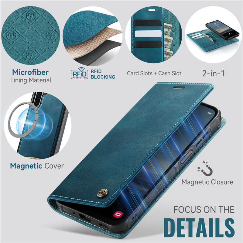 CaseMe Samsung Galaxy A17 2-in-1 Magnetic Wallet Case