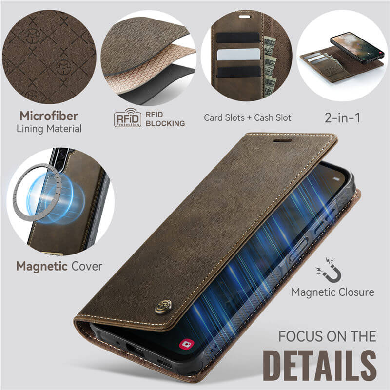 CaseMe Samsung Galaxy A17 2-in-1 Magnetic Wallet Case