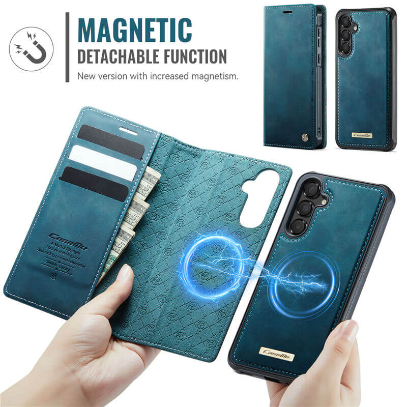 CaseMe Samsung Galaxy A55 2-in-1 Magnetic Wallet Case