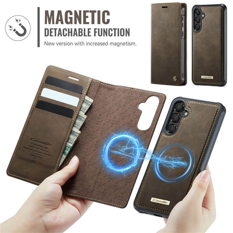 CaseMe Samsung Galaxy A55 2-in-1 Magnetic Wallet Case