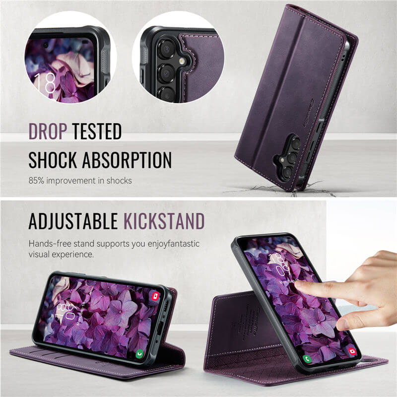 CaseMe Samsung Galaxy A55 2-in-1 Magnetic Wallet Case
