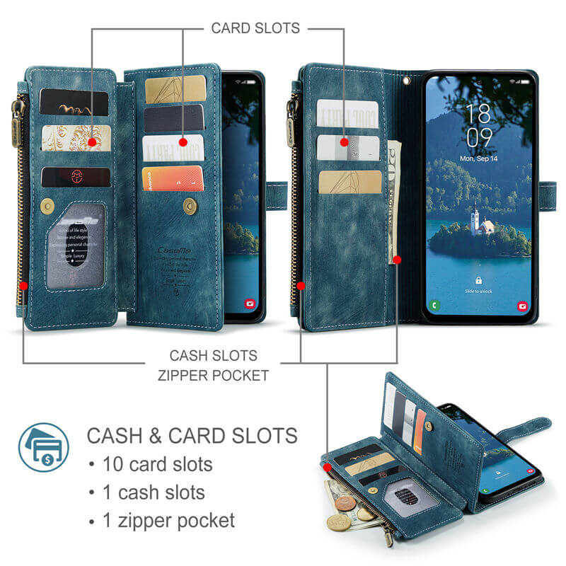 CaseMe Samsung Galaxy A36 5G Wallet Case with Wrist Strap