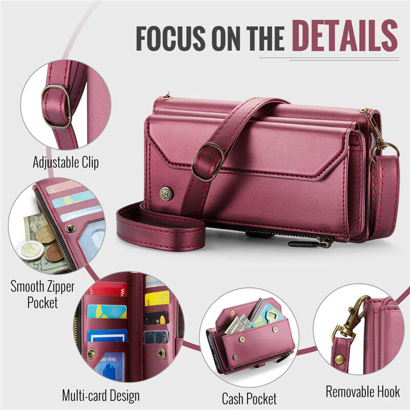 CaseMe Samsung Galaxy A56 5G Wallet RFID Blocking Crossbody Phone Case
