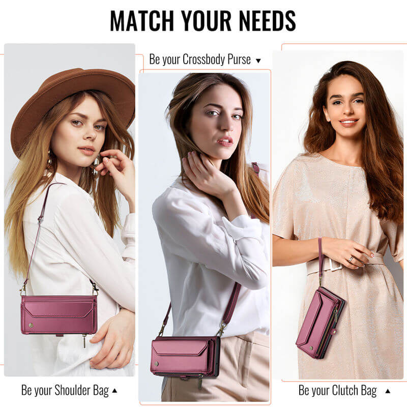 CaseMe Samsung Galaxy A56 5G Wallet RFID Blocking Crossbody Phone Case