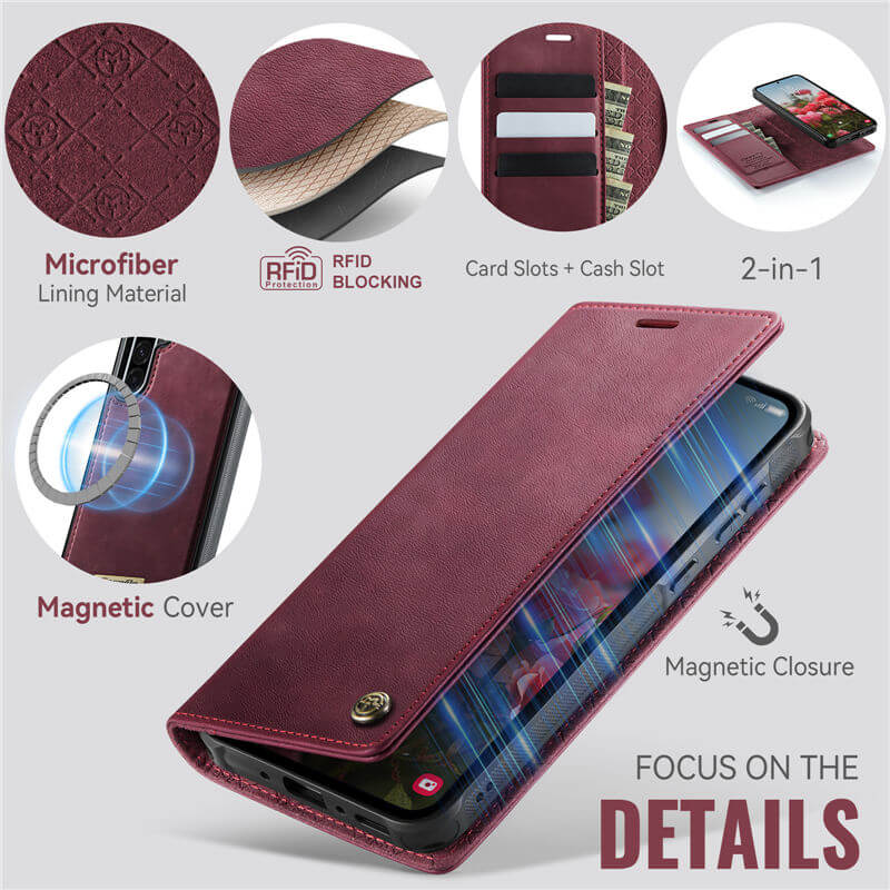 CaseMe Samsung Galaxy A36 5G 2-in-1 Magnetic Wallet Case