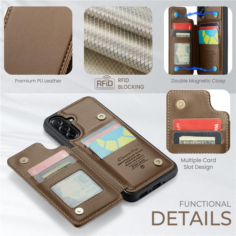CaseMe Samsung Galaxy A36 5G RFID Blocking Card Holder Case