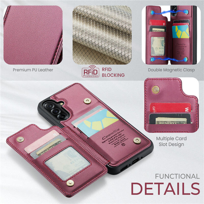 CaseMe Samsung Galaxy A36 5G RFID Blocking Card Holder Case
