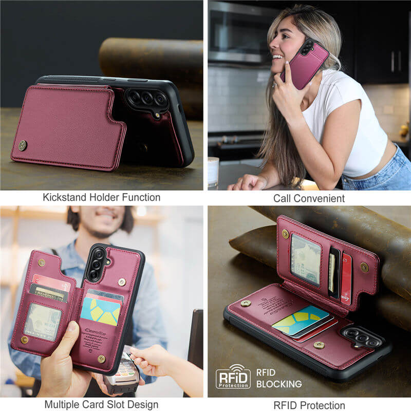 CaseMe Samsung Galaxy A36 5G RFID Blocking Card Holder Case