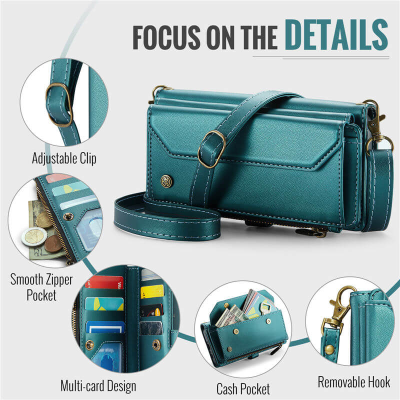 CaseMe Samsung Galaxy A37 Wallet RFID Blocking Crossbody Phone Case