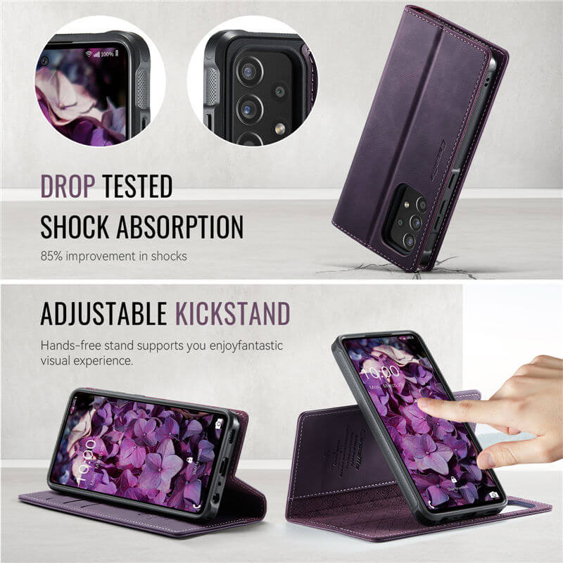 CaseMe Samsung Galaxy A52 2-in-1 Magnetic Wallet Case