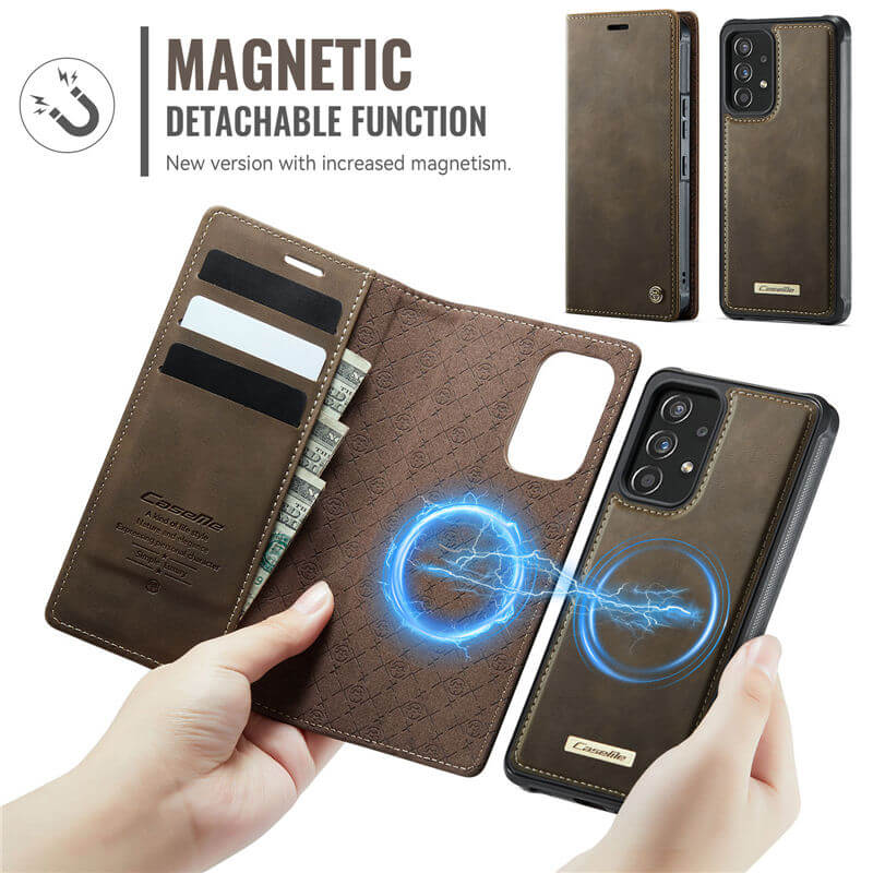 CaseMe Samsung Galaxy A53 5G 2-in-1 Magnetic Wallet Case