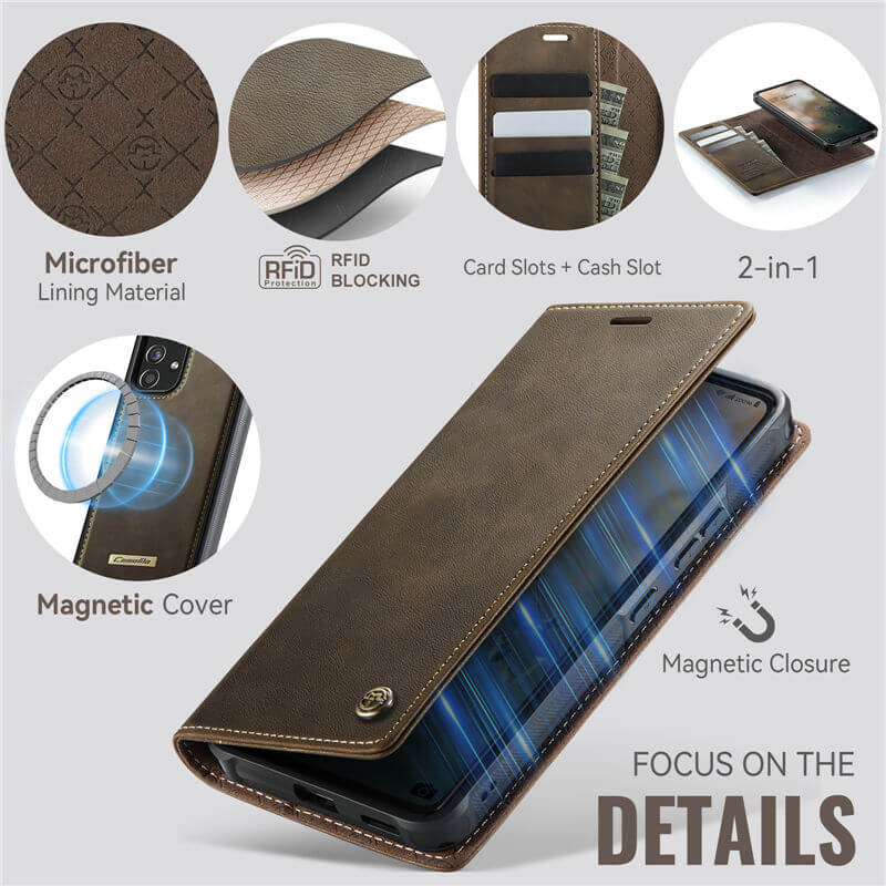 CaseMe Samsung Galaxy A53 5G 2-in-1 Magnetic Wallet Case