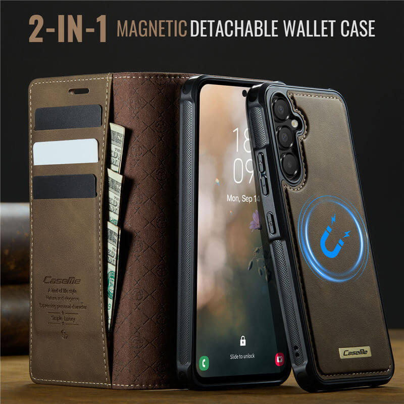 CaseMe Samsung Galaxy A54 5G 2-in-1 Magnetic Wallet Case