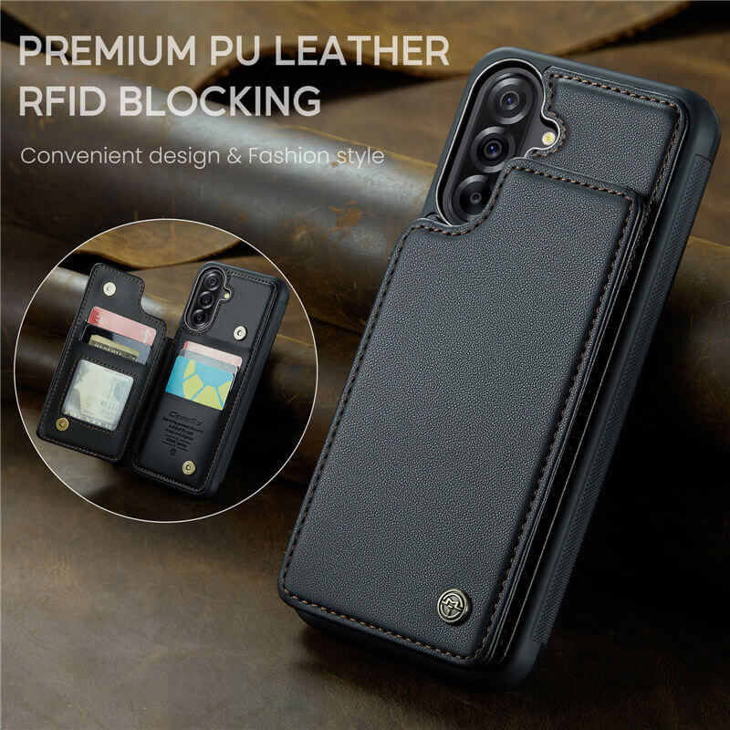 CaseMe Samsung Galaxy A56 5G RFID Blocking Card Holder Case