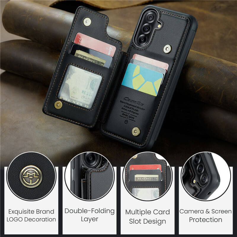 CaseMe Samsung Galaxy A56 5G RFID Blocking Card Holder Case
